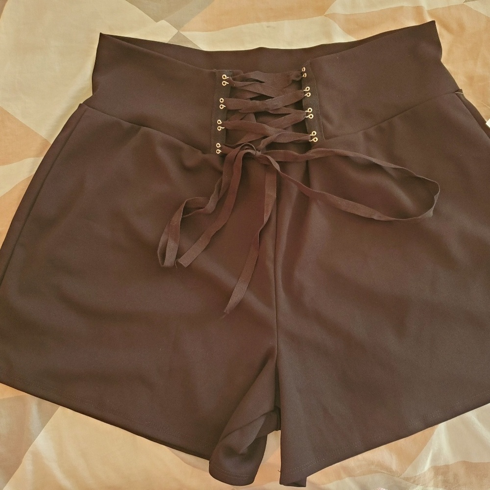 Lace-Up Shorts